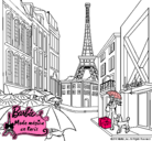 Dibujo Barbie en la Torre Eiffel pintado por estherstar