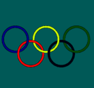 Dibujo Anillas de los juegos olimpícos pintado por PIPO