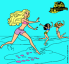 Dibujo Barbie de regreso a la playa pintado por laurasan