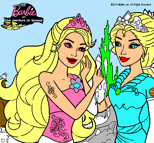 Barbie se despiede de la reina sirena