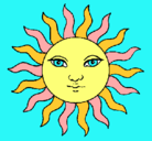 Dibujo Sol pintado por soylinda