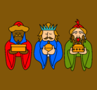 Dibujo Los Reyes Magos 4 pintado por divugi