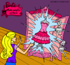 Dibujo El vestido mágico de Barbie pintado por piolin