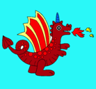 Dibujo Dragón alegre II pintado por analaaa