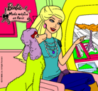 Dibujo Barbie llega a París pintado por EVA1