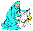 Dibujo Nacimiento del niño Jesús pintado por tito01