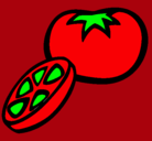 Dibujo Tomate pintado por mmmmmm