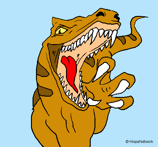 Dibujo Velociraptor II pintado por andrea99