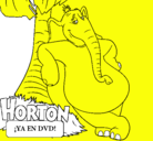 Dibujo Horton pintado por marcial
