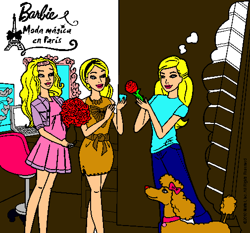 Barbie de compras con sus amigas