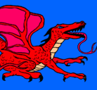Dibujo Dragón réptil pintado por juanpablof