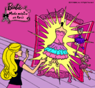 Dibujo El vestido mágico de Barbie pintado por keitel