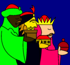 Dibujo Los Reyes Magos 3 pintado por juanca