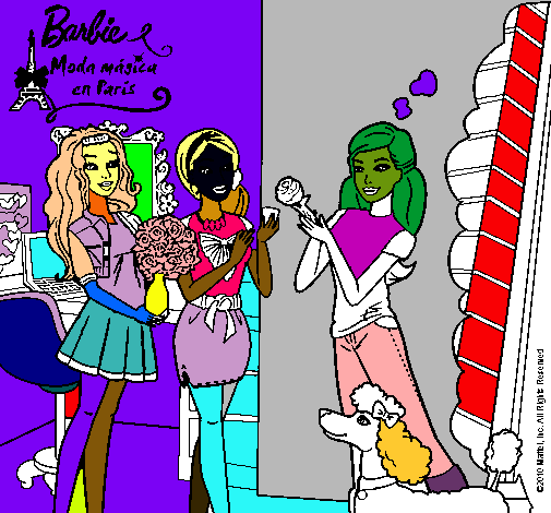 Barbie de compras con sus amigas