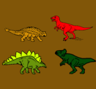 Dibujo Dinosaurios de tierra pintado por Black