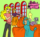 Dibujo Barbie y su amiga mirando ropa pintado por princess91