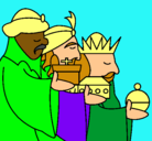 Dibujo Los Reyes Magos 3 pintado por davidclaudia