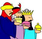 Dibujo Los Reyes Magos 3 pintado por kevindx