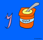 Dibujo Yogur pintado por flopigb