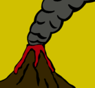 Dibujo Volcán pintado por esrefy