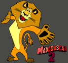 Dibujo Madagascar 2 Alex 2 pintado por anmh 