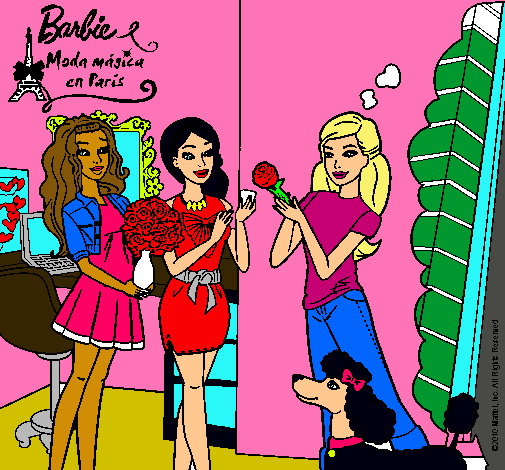 Barbie de compras con sus amigas