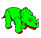 Dibujo Triceratops II pintado por HUGOGA