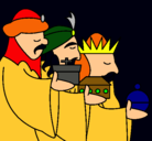 Dibujo Los Reyes Magos 3 pintado por huhuhu
