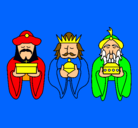 Dibujo Los Reyes Magos 4 pintado por roxypop