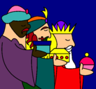 Dibujo Los Reyes Magos 3 pintado por CRISTINAMO