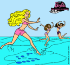 Dibujo Barbie de regreso a la playa pintado por lisset