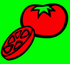 Dibujo Tomate pintado por alexa109