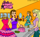 Dibujo Barbie en una tienda de ropa pintado por hada12Reina