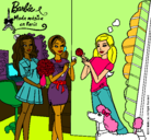 Dibujo Barbie de compras con sus amigas pintado por estrellaaasssss