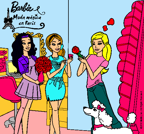 Barbie de compras con sus amigas