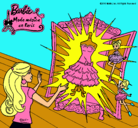 Dibujo El vestido mágico de Barbie pintado por lumi