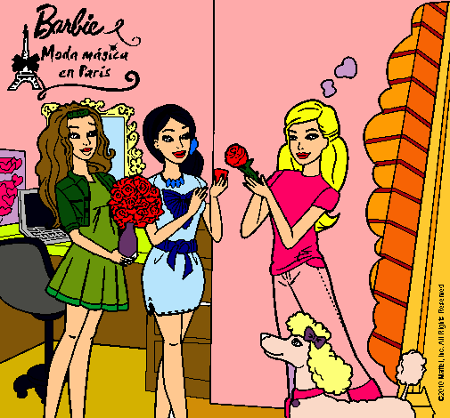 Barbie de compras con sus amigas