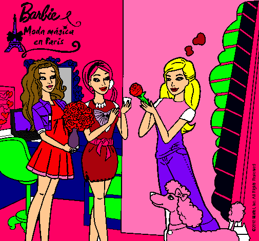 Barbie de compras con sus amigas