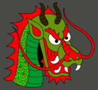Dibujo Cabeza de dragón pintado por CHUCKY