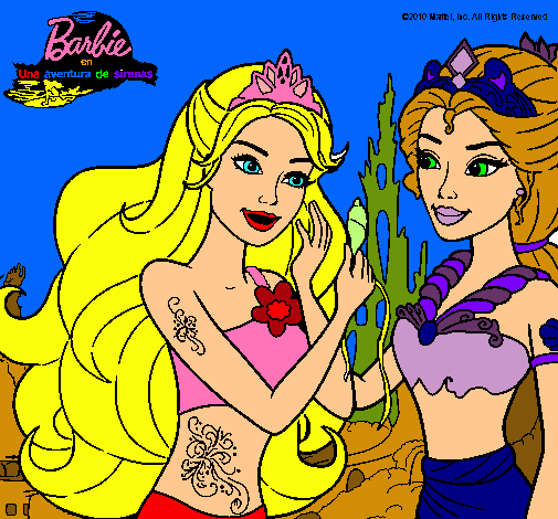 Barbie se despiede de la reina sirena