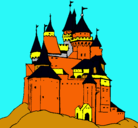 Dibujo Castillo medieval pintado por NIKKO