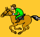 Dibujo Carrera de caballos pintado por ORIOL