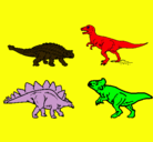 Dibujo Dinosaurios de tierra pintado por DANNYELA