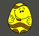 Dibujo Huevo de pascua feliz pintado por bladimirc