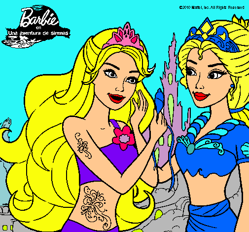 Barbie se despiede de la reina sirena