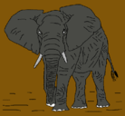 Dibujo Elefante pintado por andrus100