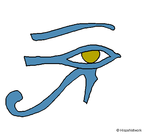 Dibujo Ojo Horus pintado por andrus100