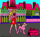 Dibujo Barbie y su perrita pintado por belinda