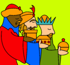 Dibujo Los Reyes Magos 3 pintado por divugi