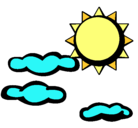 Dibujo Sol y nubes 2 pintado por boxercito
